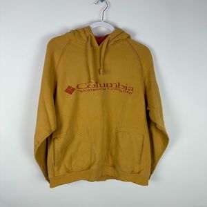 Columbia Yellow and Burnt Orange Hoodie Men’s Large